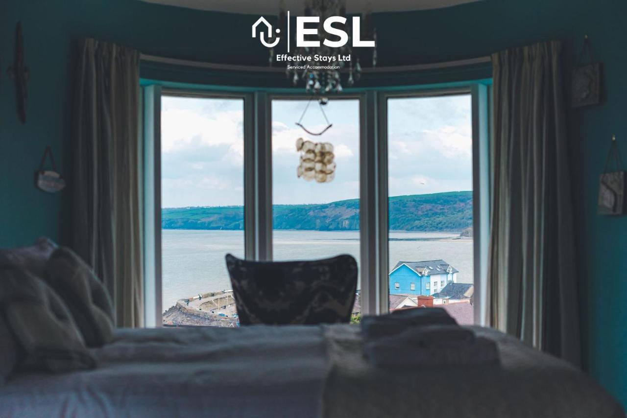 Beautiful En Suite 5 Bedroom Home With Sea Views New Quay  Bagian luar foto