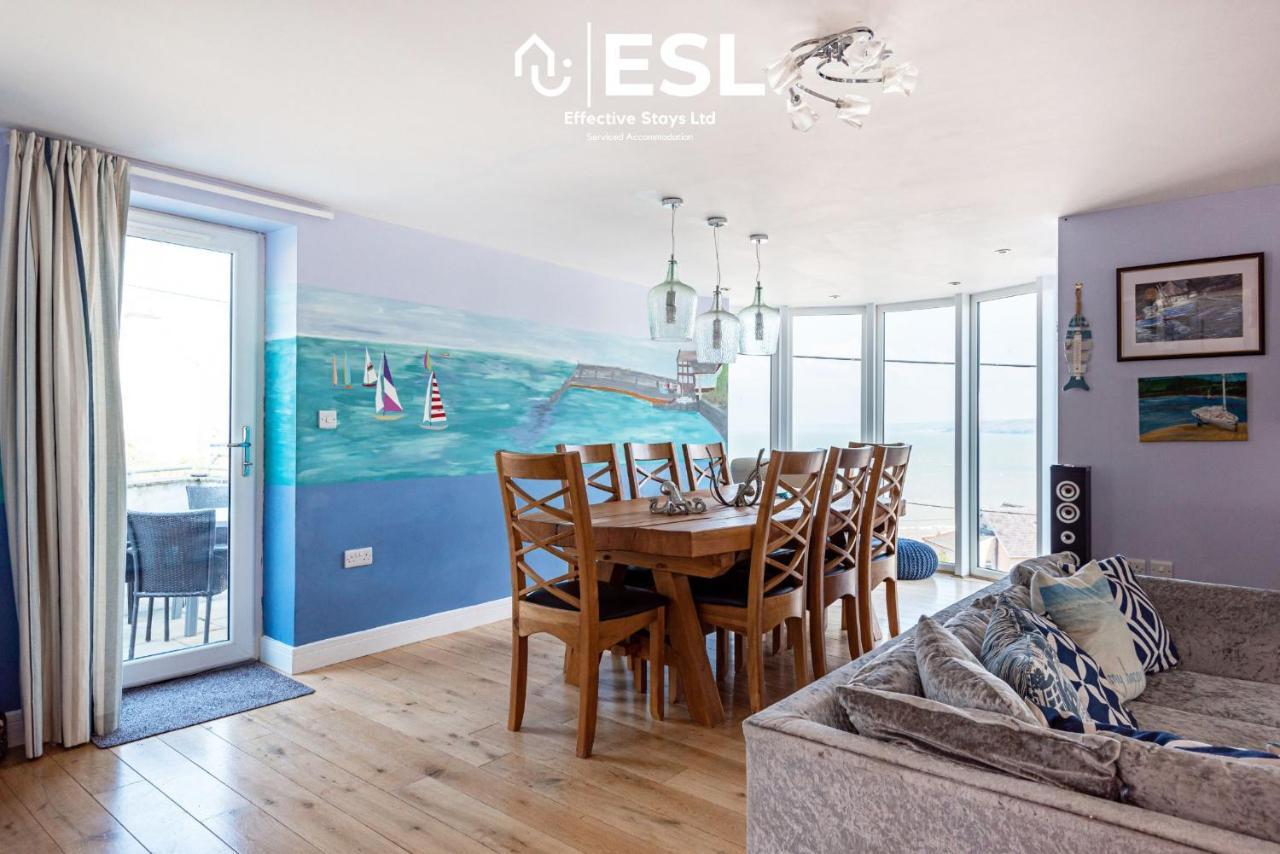 Beautiful En Suite 5 Bedroom Home With Sea Views New Quay  Bagian luar foto
